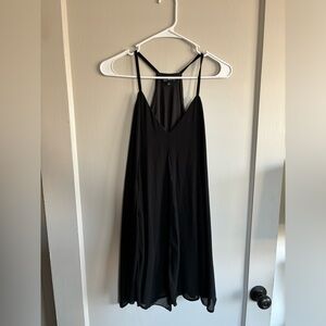 Black Spaghetti Strap Cocktail Dress
